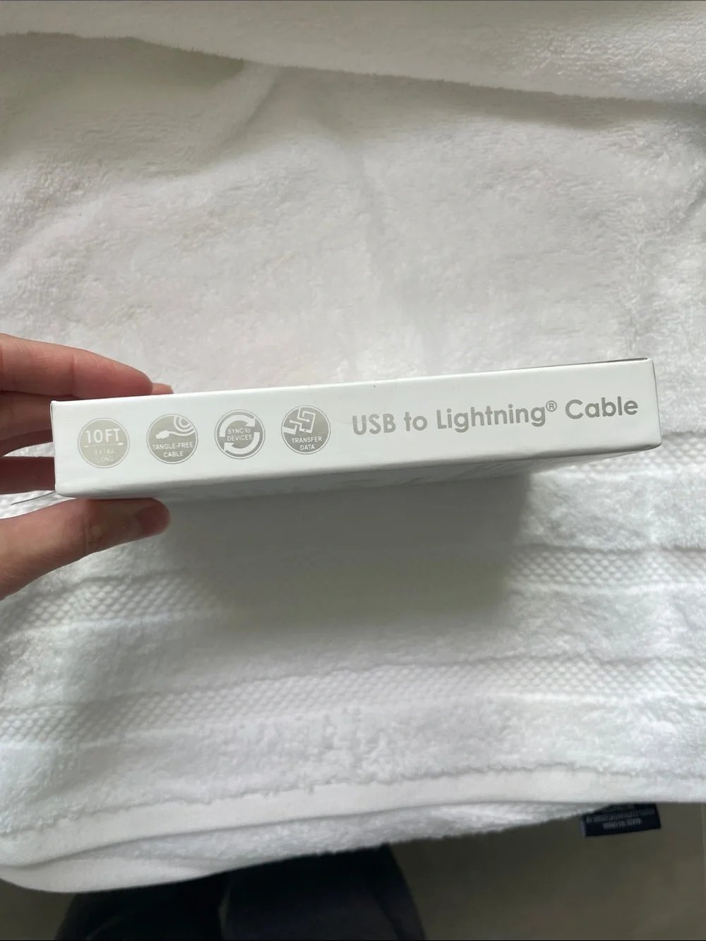 BRAND NEW Sarina Glitter Rainbow USB to Lightning Cable for iPhone - 10ft